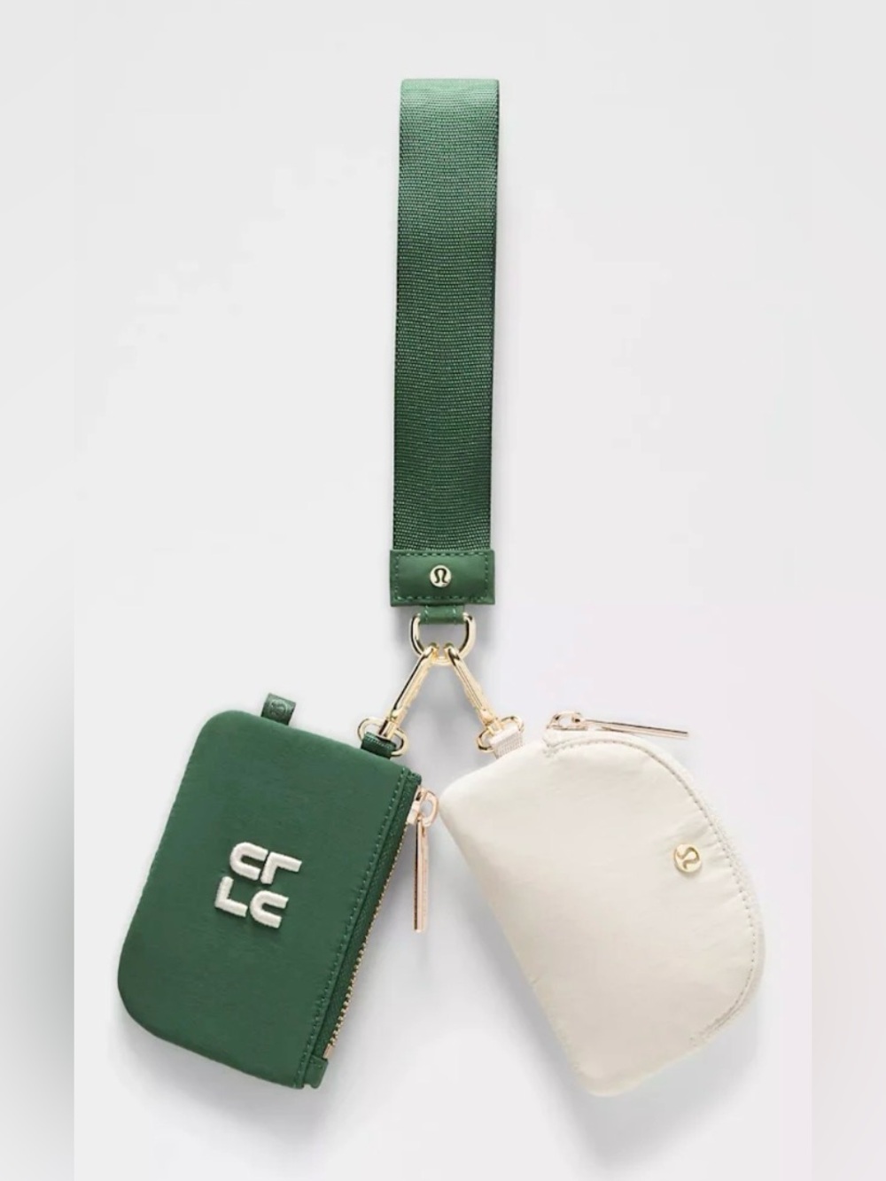 Lululemon Athletica NWT Dual Pouch Wristlet Stack w/Gold